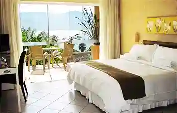 Apartamento belvedere para casal do Hotel Itapemar em Ilhabela - Vista total para o mar de Ilhabela